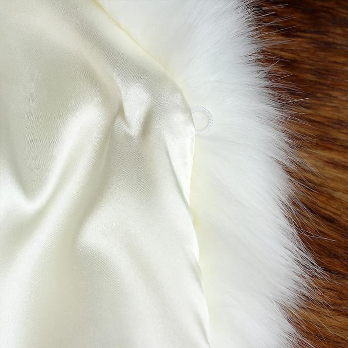 Winterbontjas Dames Korte Bontjas, Slanke Kraag 4XL zwart