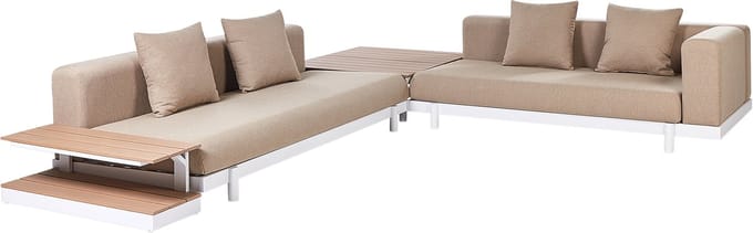 MISSANELLO - Loungeset - Beige - Aluminium/Polyester