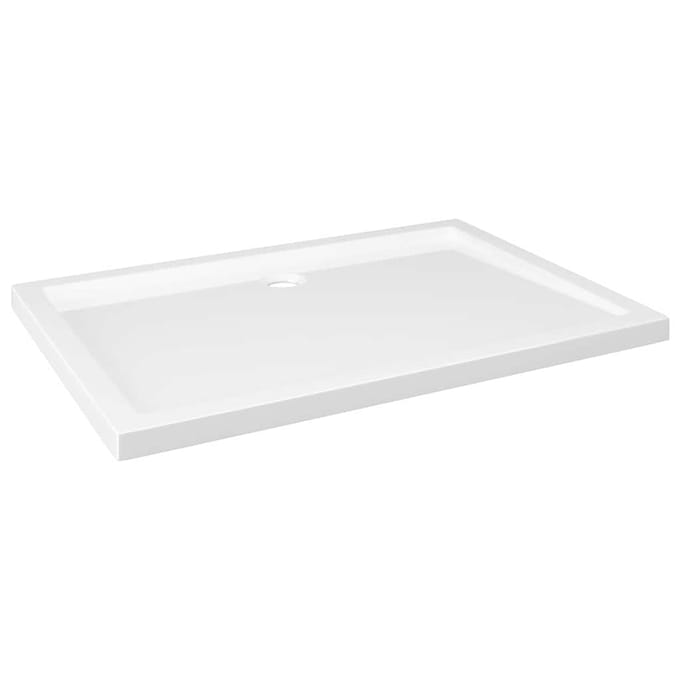 Vidaxl Receveur de Douche, Rectangulaire, ABS, Blanc, 80x110 cm