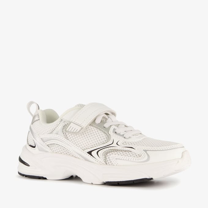Blue Box meisjes dad sneakers wit zilver - Maat 30
