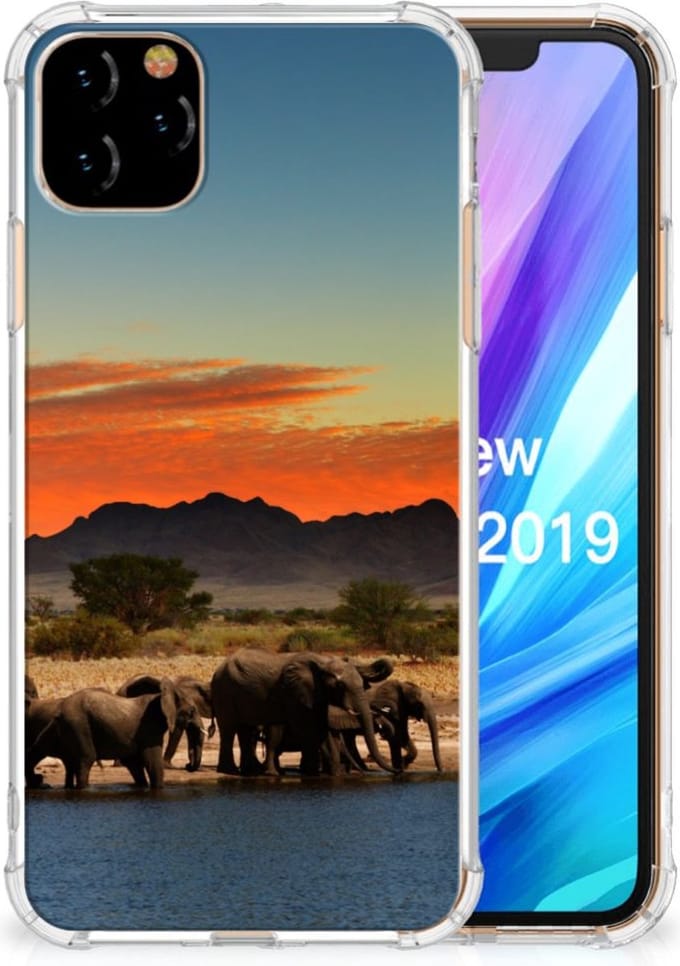 Apple iPhone 11 Pro Max Case Anti-shock Olifanten