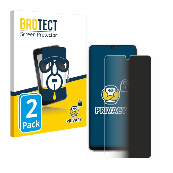 BROTECT - privacy screenprotector voor Samsung Galaxy A33 5G - Folie Beschermfolie Blauwlichtfilter 2 Stuks