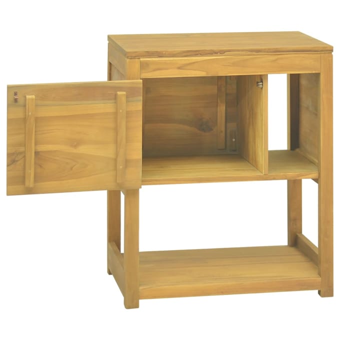 vidaXL - Badkamerkast - 60x40x75 - cm - massief - teakhout