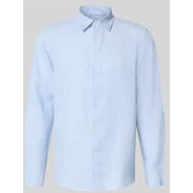 Overhemd Lange Mouw Selected Noos Regclay Shirt - Dusty Blue