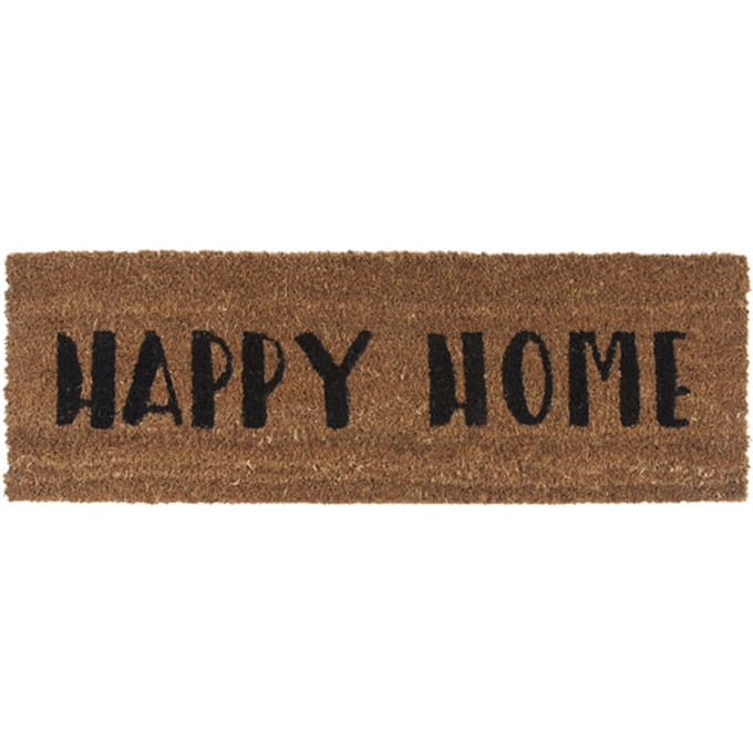 Present Time deurmat happy home - 75x25x1,5cm