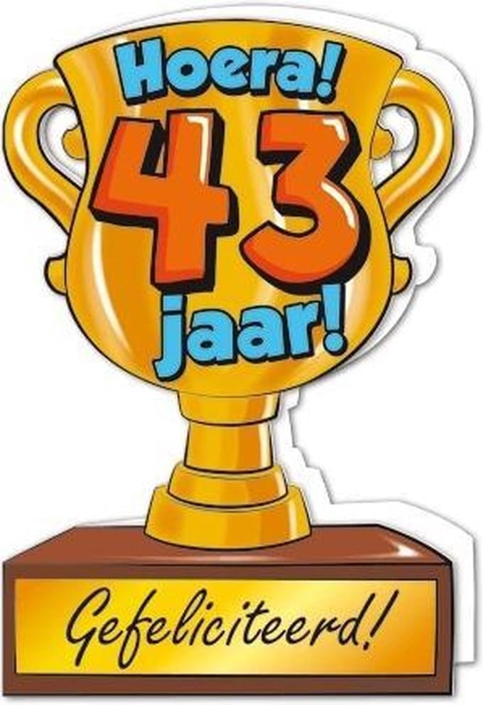 Trofee kaart - 43 jaar