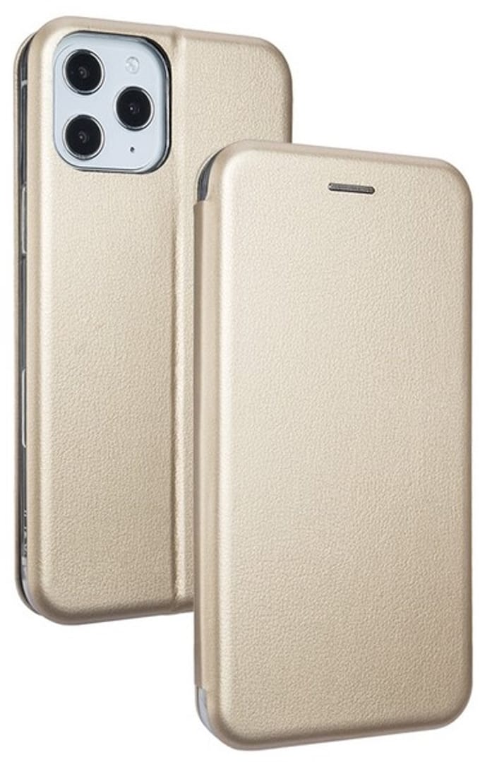Beline Book Magnetic - iPhone 12 Pro Max - Gouden Etui - Magnetisch - Ecologisch Leer