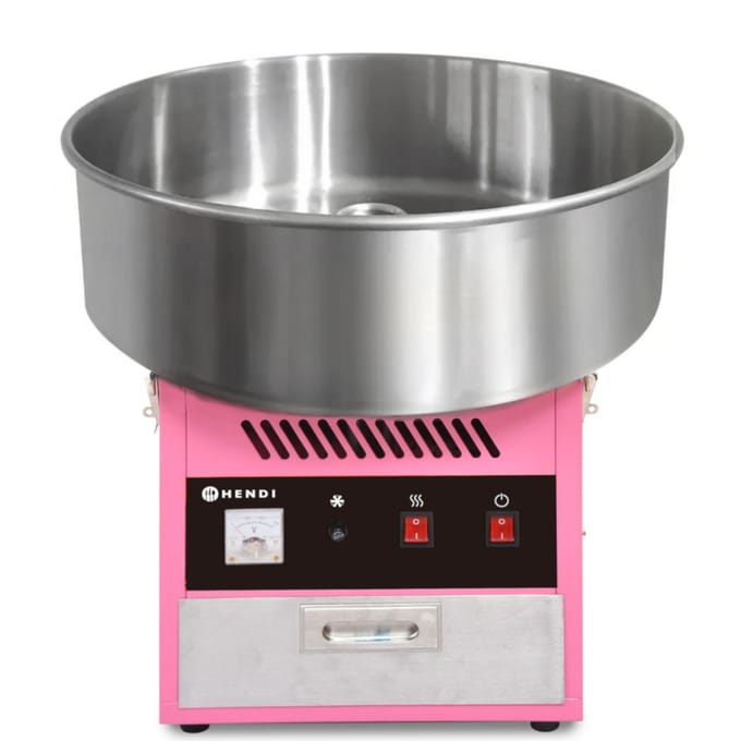 Machine à barbe à papa électrique sans couvercle, diamètre 52 cm, 1200 W - Hendi 282731