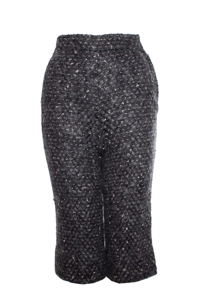 Dolce & Gabbana, Grijze wollen kniebroek.