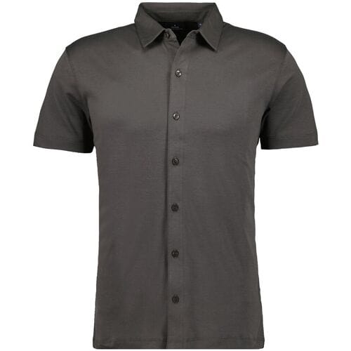 Ragman Overhemd Polohemd Short Sleeve Pima Cotton Leisteen / male