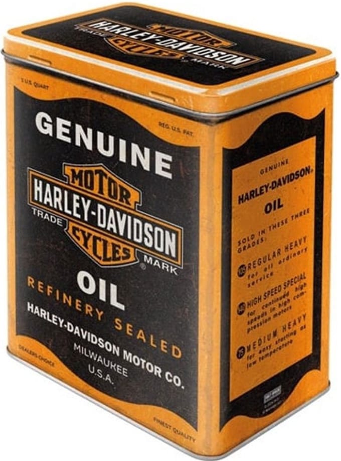 Tin Box L Harley-Davidson - Genuine Oil