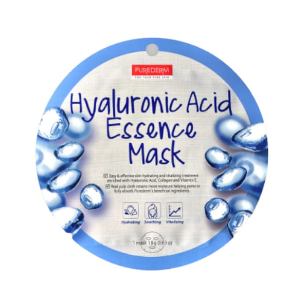PUREDERM - Circle Mask - Hyaluronic Acid Essence - 1stuk