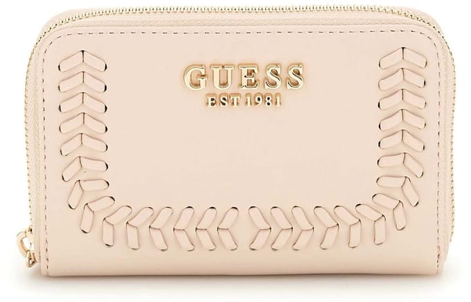 GUESS portemonnee Tatum SLG Zip Around Wallet Shell beige
