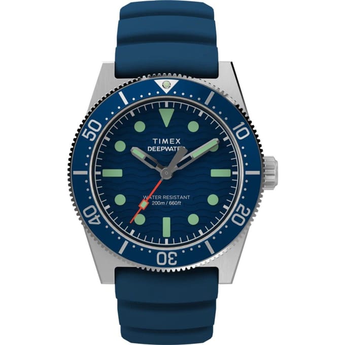 Timex Deep Water Reef Heren Blauwe Horloge TW2W74600