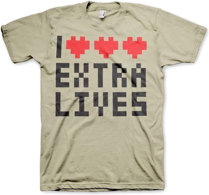 Hybris I Love Extra Lives T-shirt kaki