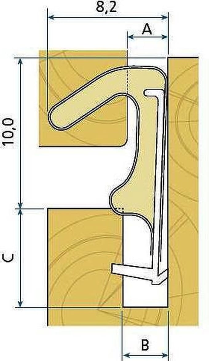 Q-Lon 3094 Groefbreedte 27-32mm per 7M Wit