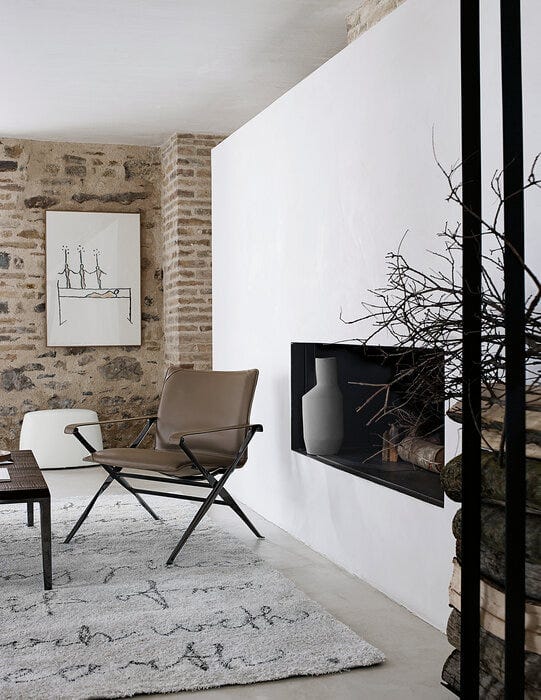 B&B Italia Beverly '14 Fauteuil - Leder duifgrijs