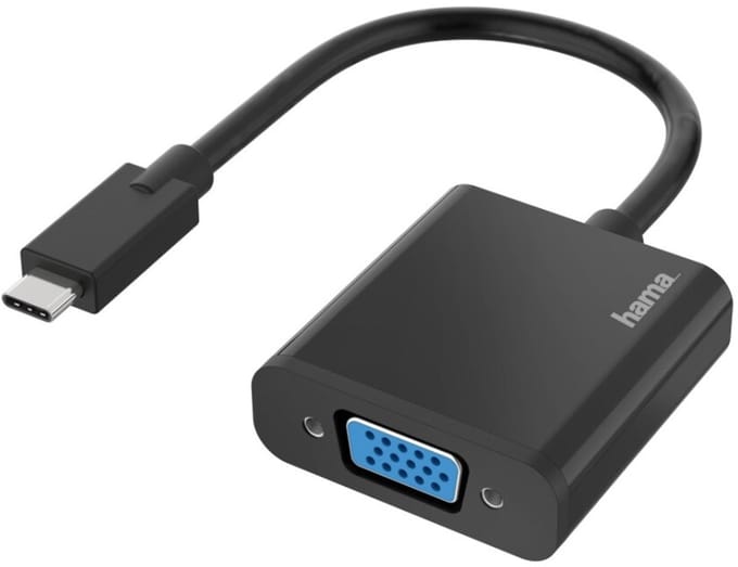 Hama Video-adapter USB-C-stekker - VGA-aansluiting Full-HD 1080p