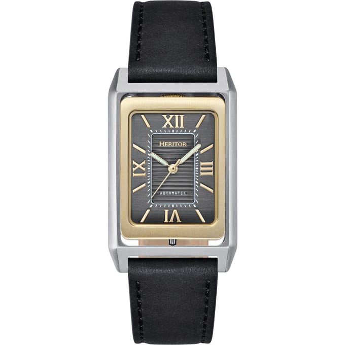 Heritor Automatic Esteban Horloge met Leren Band