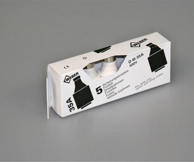 Merssen Zekering 35 Amp D3 Traag (Stoppen)