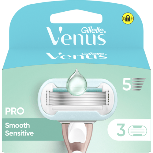 Gillette Venus Deluxe Smooth Sensitive Navulmesjes - 3 stuks