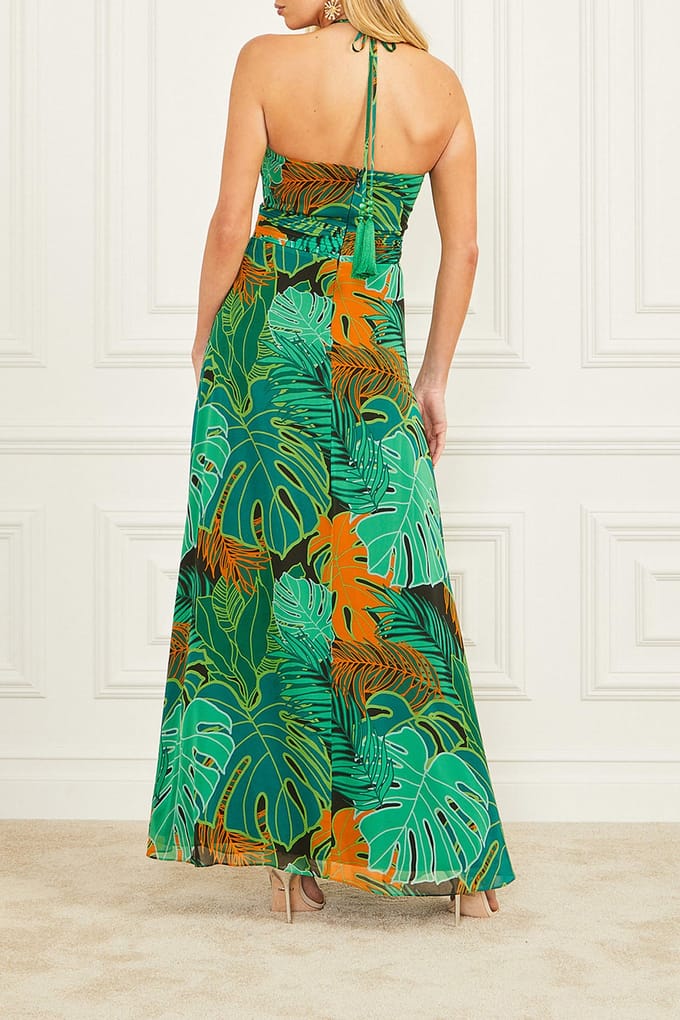 GUESS Marciano By  Amazon Sl Maxi Dress Amazon Leaf Taglia: 38 | Maxi abiti Outlet | Donna