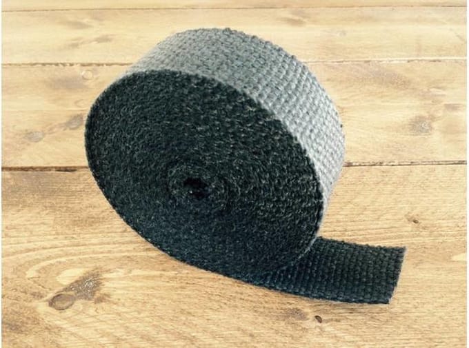 Uitlaat heat isolatie wrap / band - zwart - 10 meter
