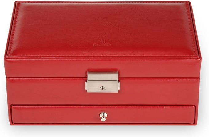Sacher Sieradendoos New Classic Jewellery Case Helen Red Rood