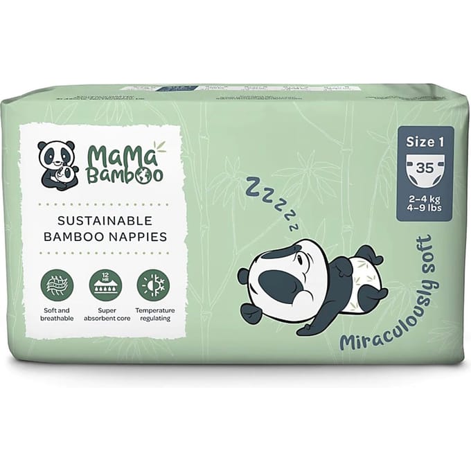 Mama Bamboo Eco Luiers - Newborn - Maat 1 35 stuks