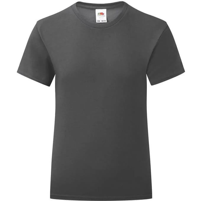 Meisjes-T-shirt Fruit of the Loom Iconic 150
