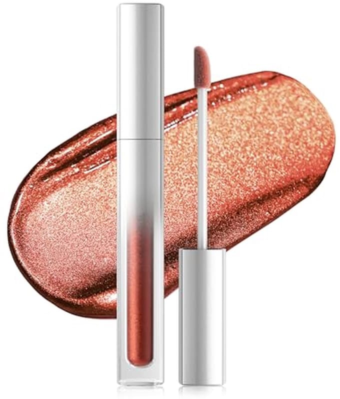 Glitter Lippenstift - Make-up Set - Feestelijke Look - 2-in-1 Formule - 12 Uur Houdbaar - Metallic