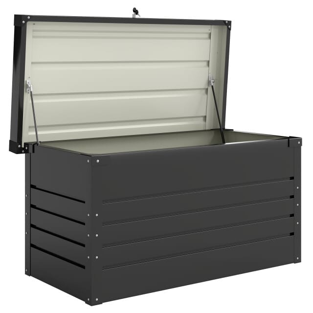 Westmann 4goodz kussenbox metaal 350l opbergbox tuin waterdicht en afsluitbaar -