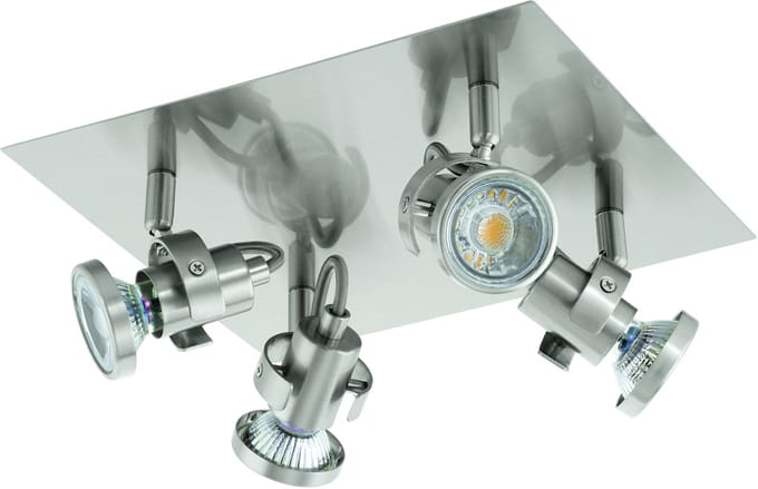 EGLO Tukon 3 - Spot - 4 Lichts - LED - Nikkel-Mat