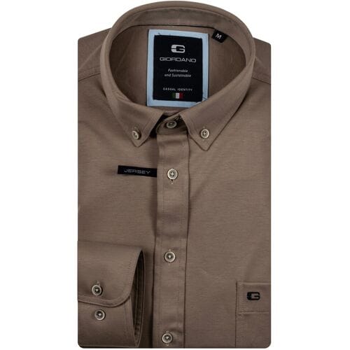 Giordano – Ivy – Overhemd – Liquid cotton – button down kraag - Kit - Regular Fit - NOS7078-81