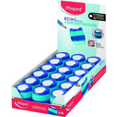 Maped Puntenslijper KIDY learn CONCENTRATION, display van 18 stuks