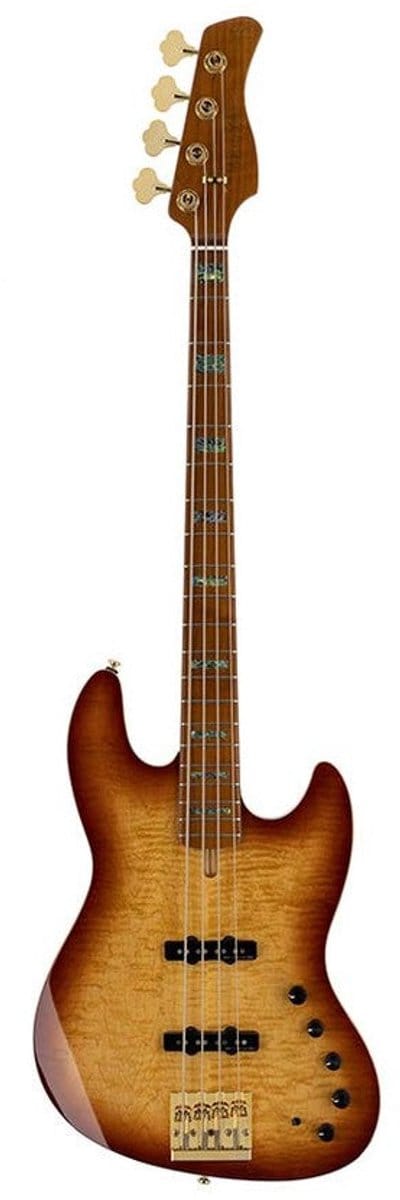 Sire V10 DX4/TS Marcus Miller 4-snarige actieve basgitaar Tobacco Sunburst