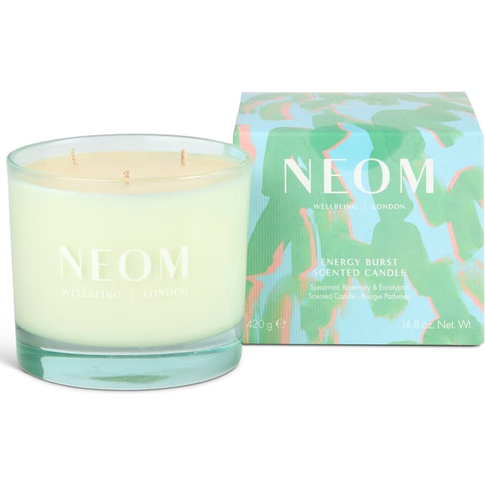 NEOM Wellbeing Energy Burst 3 Wick Candle 420g