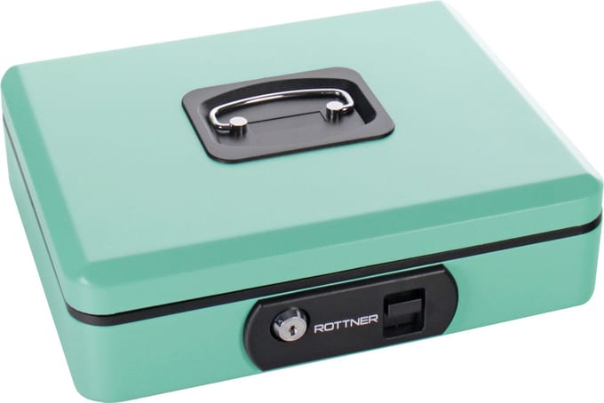 Rottner Geldkassette Lena 2 - Turquoise - 9x30x24cm