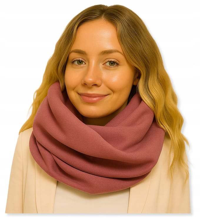 Dartomik - Dames Winter Sjaal - 100% Katoen - Puder Róż