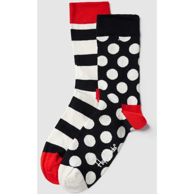 Happy Socks Classic Big Dot Socks (2-pack) - unisex sokken - Unisex - Maat: 36 - 40