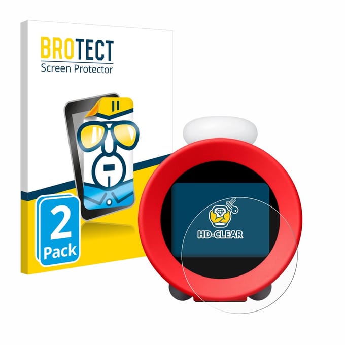 BROTECT - Screenprotector voor Nintendo Sound Clock Alarmo - Folie Beschermfolie transparant 2 Stuks