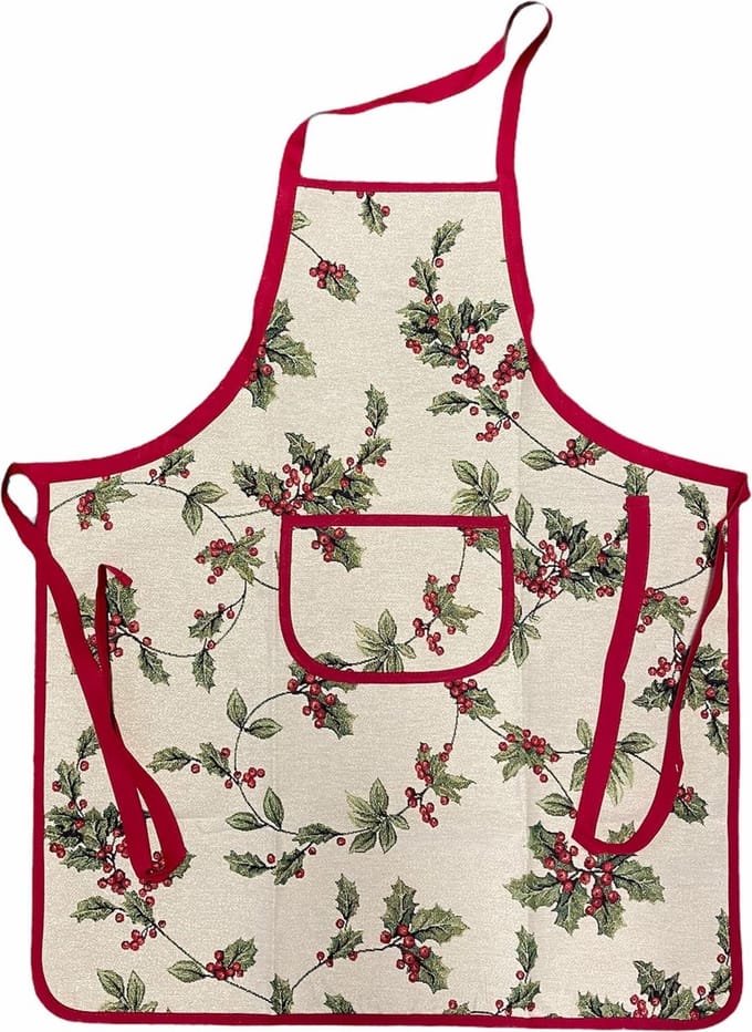 Schort - Luxe gobelinstof - Mistletoe - Kerst