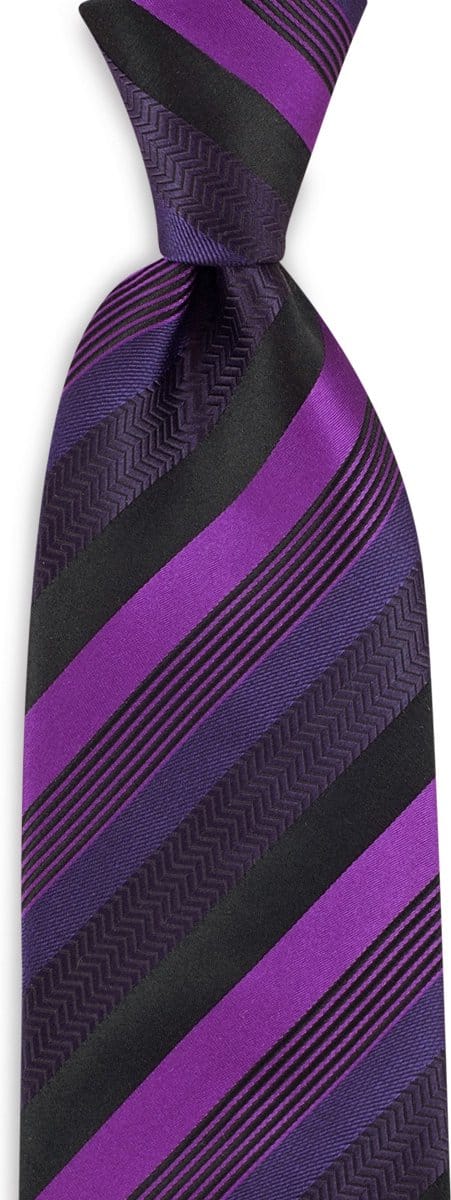 We Love Ties - Stropdassen - Stropdas Mister Guidelines - zwart / paars