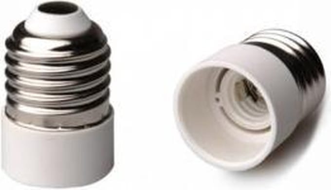 Verloopfitting van E27 naar E14