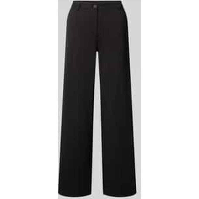wide fit stoffen broek met viscose model 'Nanni'