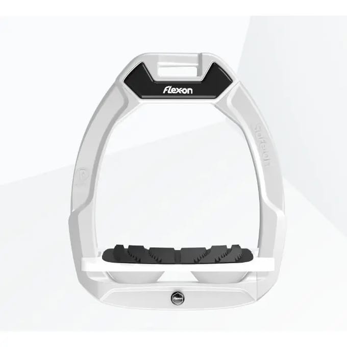 Veiligheid stijgbeugels Paardrijden Incliné Grip Wit/Wit/Wit Flex-On Safe-On