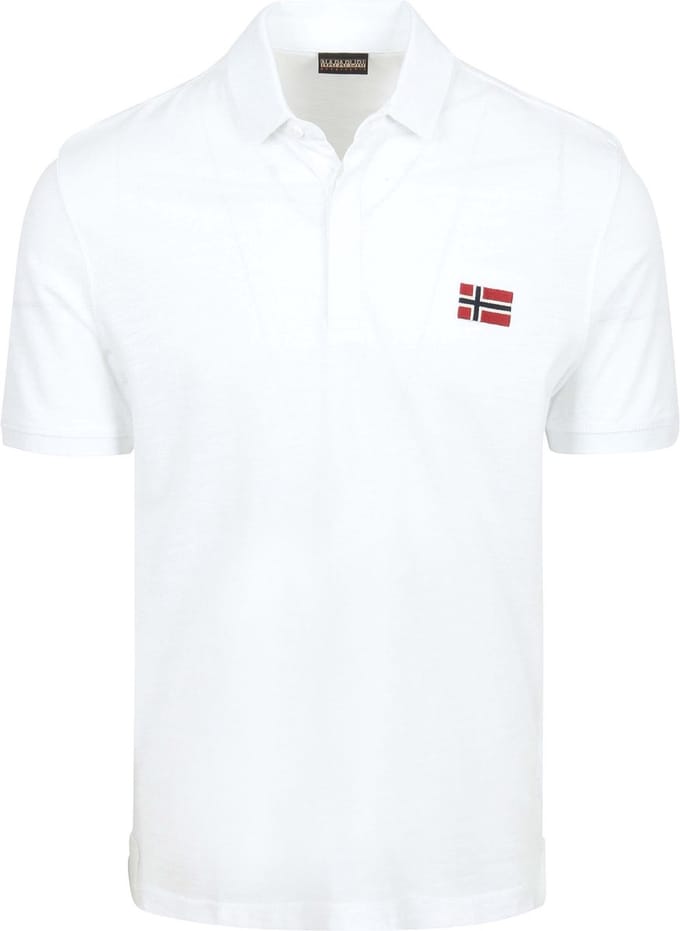 Napapijri Ebea Polo Wit - Maat M - Heren