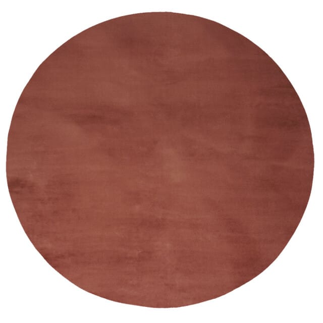 Vloerkleed Velluto Terra - Rond ø200 cm - Hoogpolig Vloerkleed in Scandinavische / Hotel Chique Stijl