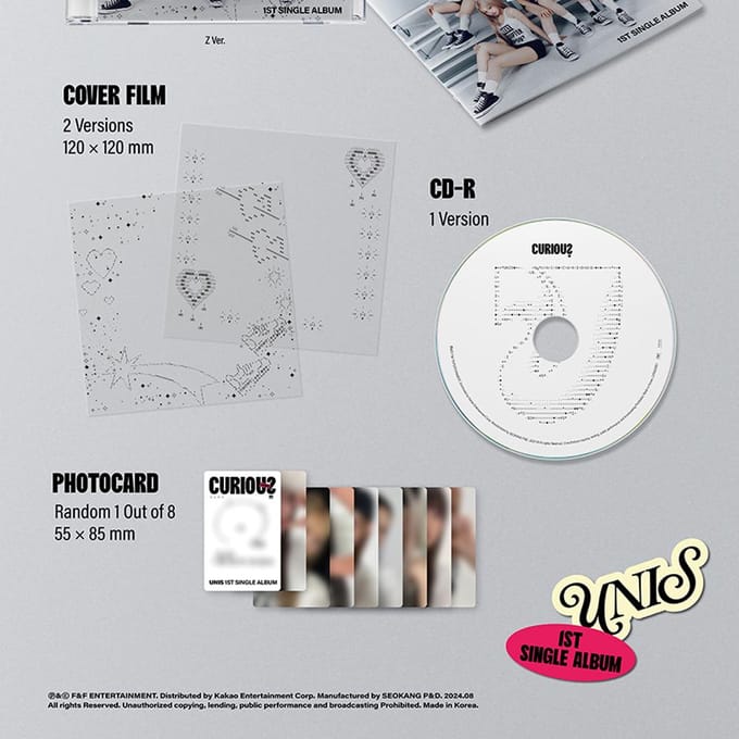 UNIS - 1e Single [CURIOUS] (Juweel ver.) gray