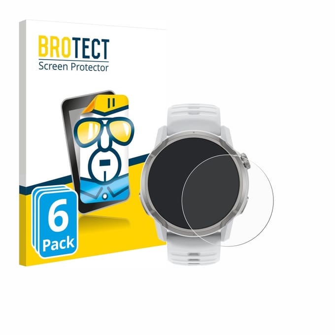 BROTECT - Screenprotector voor Coros Apex 4 (46 mm) - Folie Beschermfolie transparant 6 Stuks